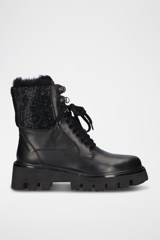 Bottines en cuir - Noir