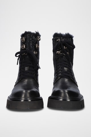 Bottines en cuir - Noir
