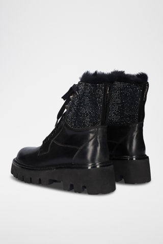 Bottines en cuir - Noir
