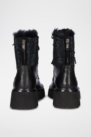 Bottines en cuir - Noir
