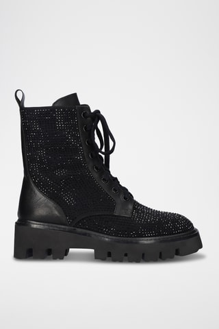Bottines en cuir - Noir