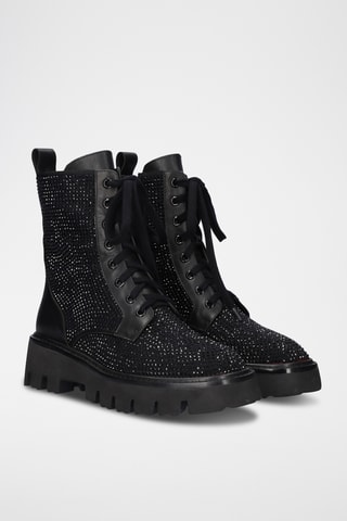 Bottines en cuir - Noir