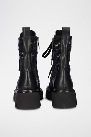 Bottines en cuir - Noir