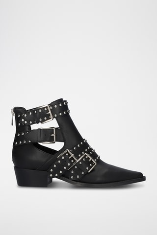 Bottines en cuir - Noir