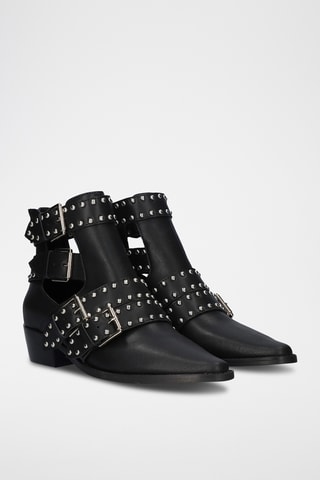 Bottines en cuir - Noir