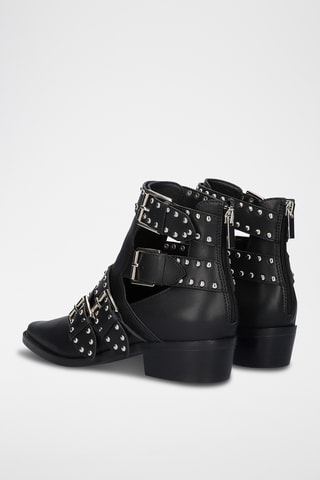 Bottines en cuir - Noir