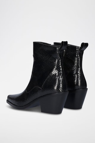 Bottines en cuir - Noir