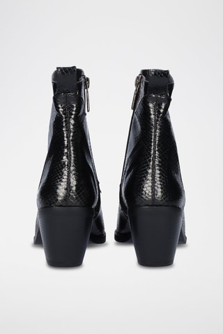 Bottines en cuir - Noir