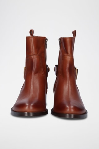 Bottines en cuir - Marron