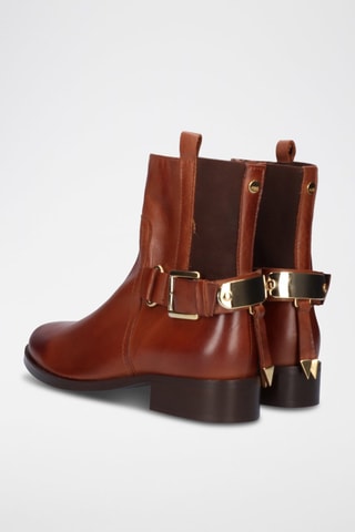 Bottines en cuir - Marron