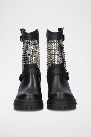 Bottines en cuir - Noir