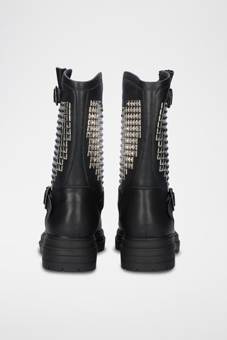 Bottines en cuir - Noir