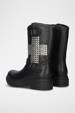 Bottines en cuir - Noir