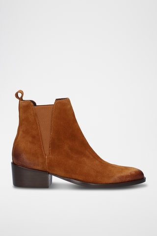 Bottines Chelsea en cuir - Marron
