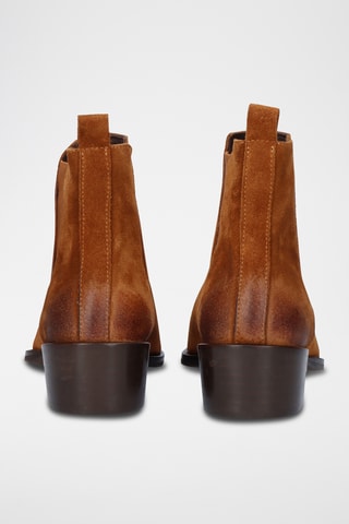 Bottines Chelsea en cuir - Marron