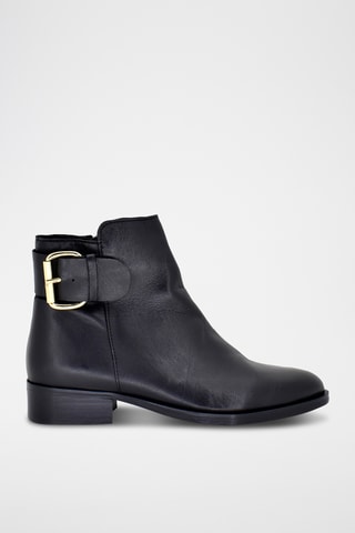 Bottines en cuir - Noir