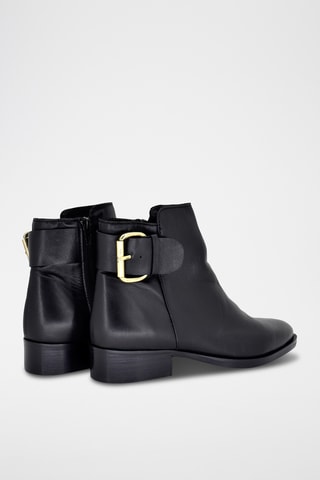 Bottines en cuir - Noir