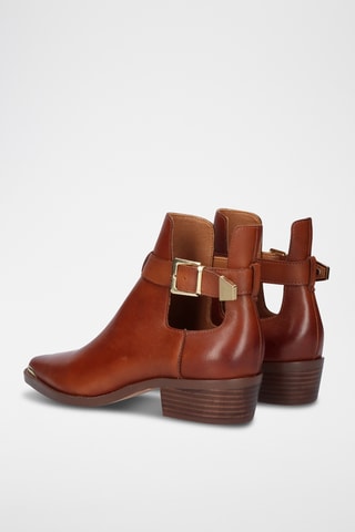 Bottines en cuir Milan - Marron