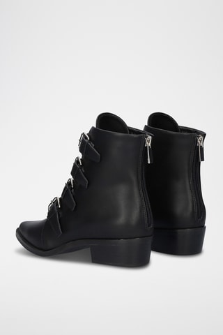 Bottines en cuir Milan - Noir