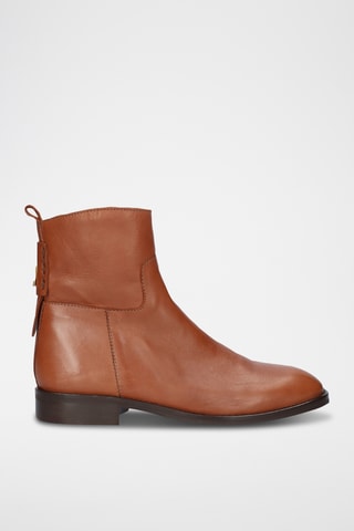 Bottines en cuir - Marron