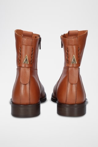 Bottines en cuir - Marron