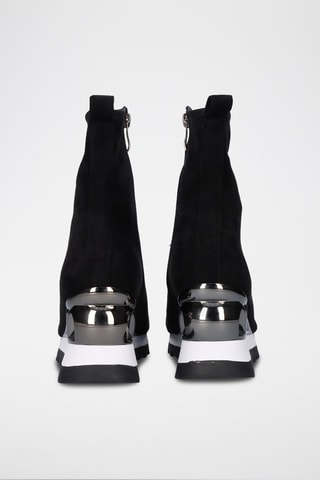 Bottines chaussettes compensées - Noir