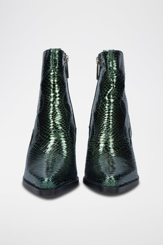 Bottines en cuir - Vert