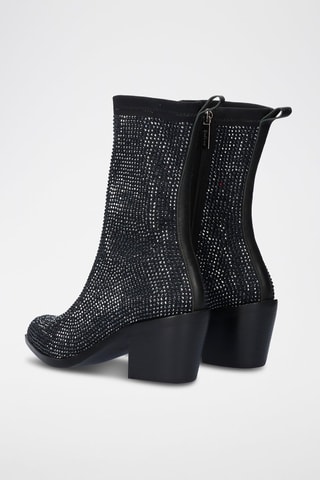 Bottines en cuir - Noir