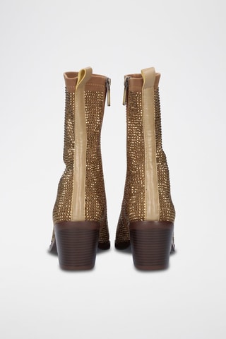 Bottines en cuir - Doré