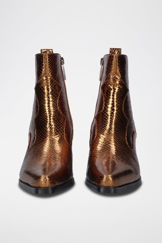 Bottines en cuir - Doré