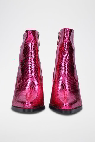 Bottines en cuir - Rose