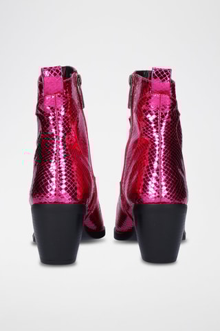 Bottines en cuir - Rose