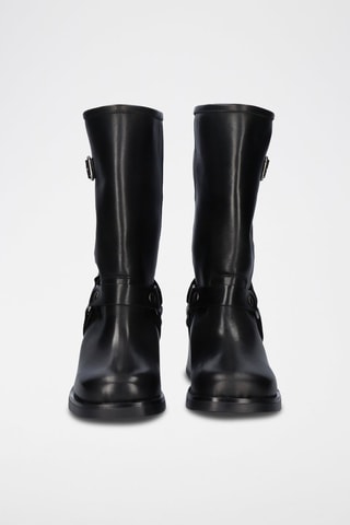 Bottines en cuir -  Noir
