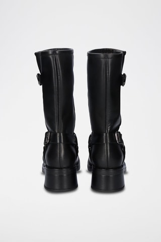 Bottines en cuir -  Noir