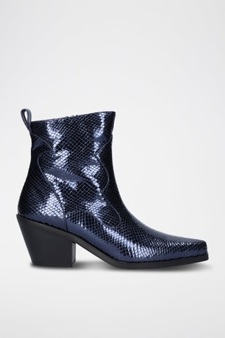 Bottines en cuir - Bleu