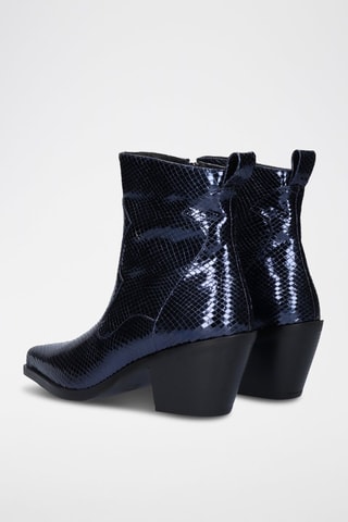 Bottines en cuir - Bleu