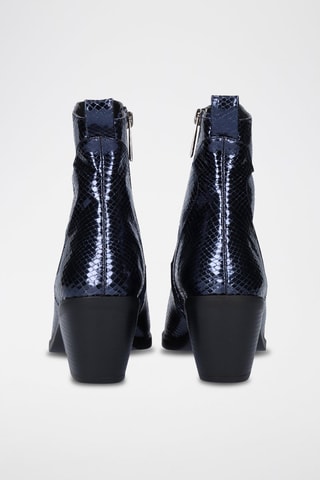 Bottines en cuir - Bleu