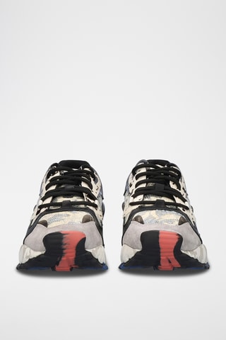 Baskets plateformes en cuir - Noir