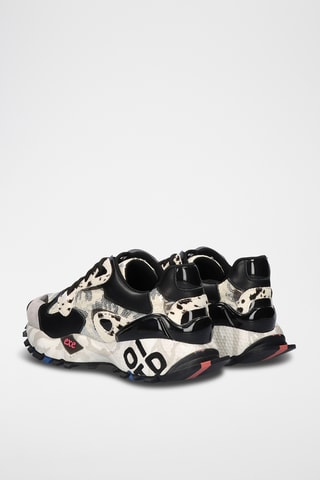 Baskets plateformes en cuir - Noir