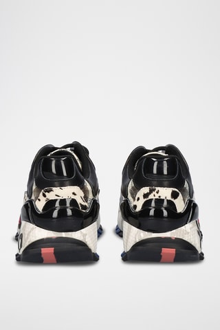 Baskets plateformes en cuir - Noir