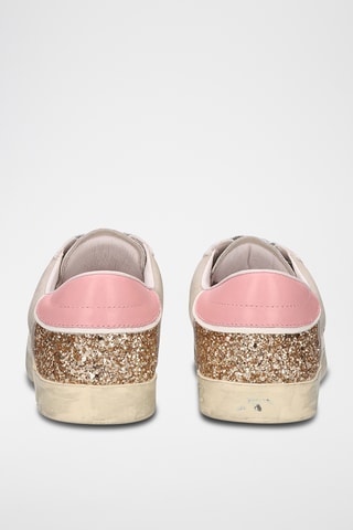 Baskets en cuir - Blanc et gris