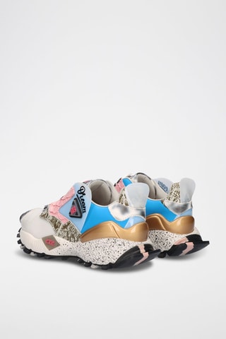 Baskets en cuir - Blanc et rose