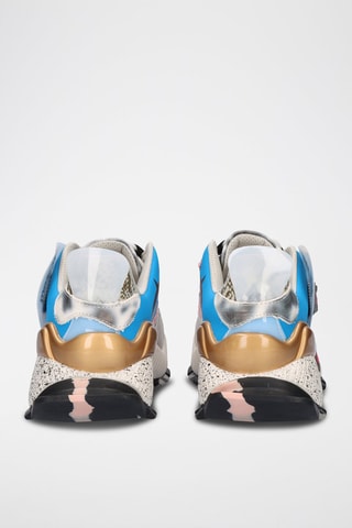 Baskets en cuir - Blanc et rose