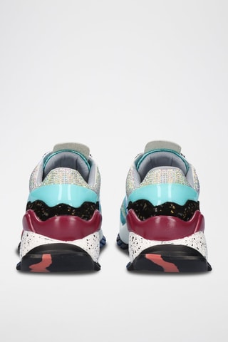 Baskets en cuir - Bleu et noir