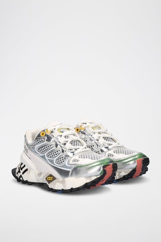 Baskets plateformes en cuir - Gris