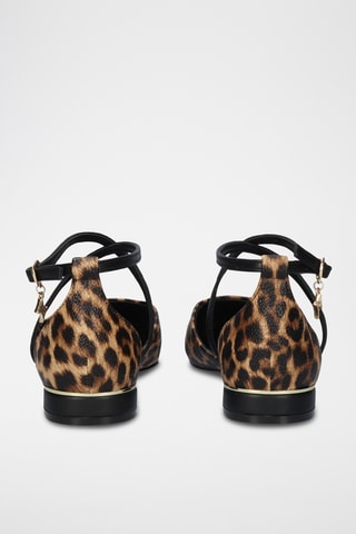 Sandales en cuir - Noir et marron