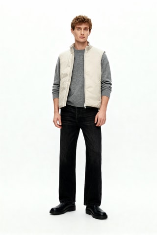 Mouwloos vest- Beige