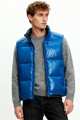 Mouwloos vest- Blauw