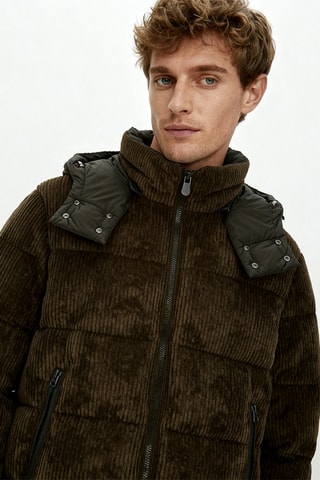 Jas met capuchon- Donkergroen