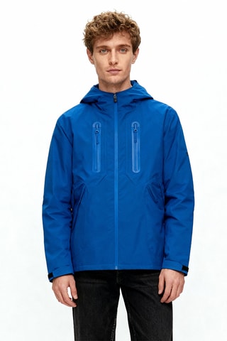 Windjack met Capuchon - Blauw